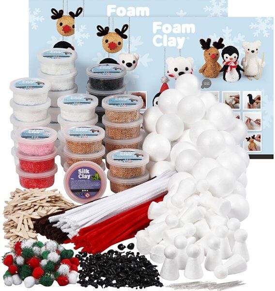 Foam Clay Modellermasse, Klassesæt, Polardyr