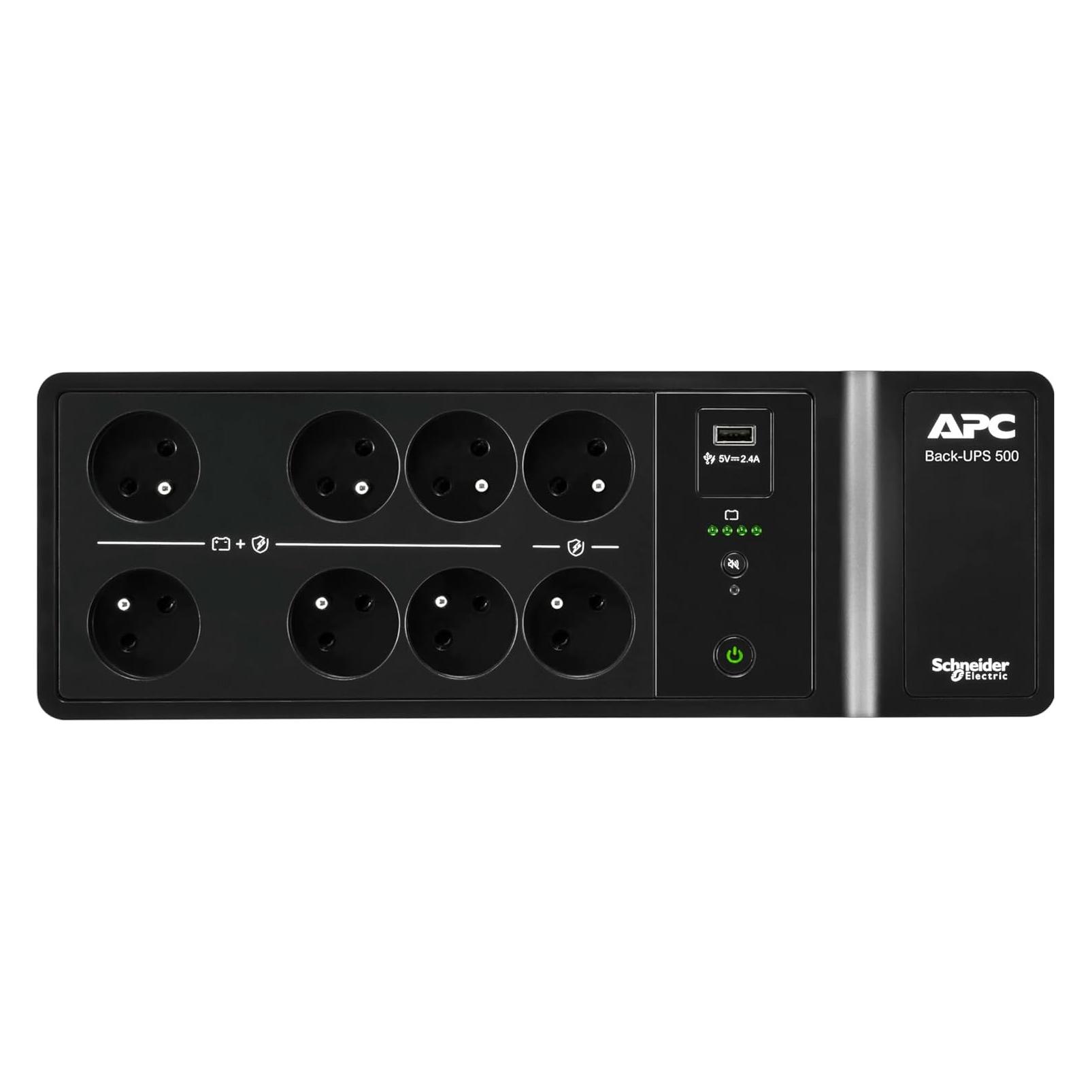 APC BACK-UPS 500VA 8 FRENCH 230V (500 VA, 300 W, Standby USV) (BE500G2-FR)