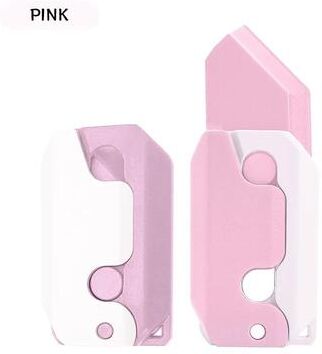 Uplift Treasures 3D Printed Carrot Fidget Toy Folding Puzzle 1pc b2 Pink