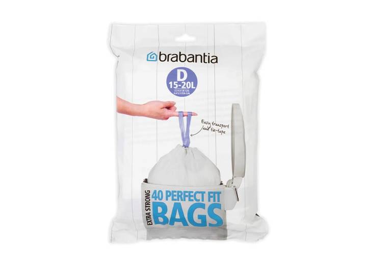 Brabantia PerfectFit afvalzakken D (40 zakken per verpakking) 15-20 l