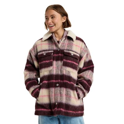 Outdoorjacke ROXY "Passage Of Time", Damen, Gr. M, bunt (parchment mariachi plaid), Obermaterial: 80% Polyester, 20% Wolle., Jacken Outdoorjacke