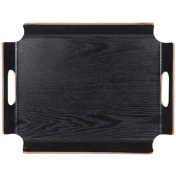 TABLE PASSION Tablett rechteckig no angle 44,5x33,5 cm schwarz - Table Passion Rectangle Bois 44.5x33.5 cm