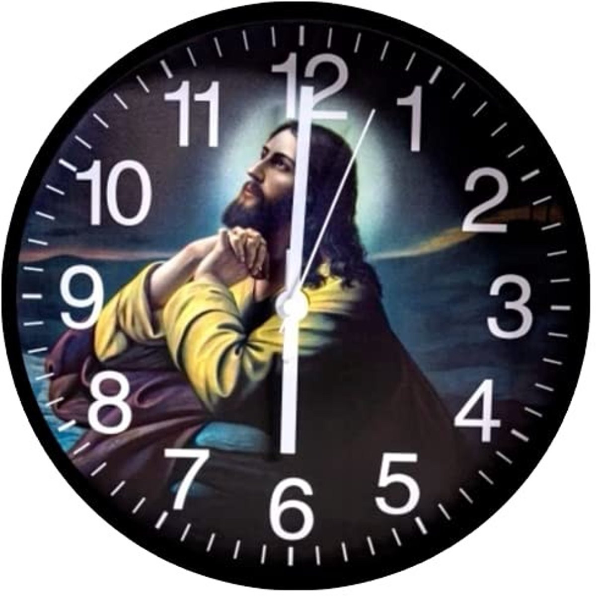 Omgoods Gebedsklok 10 inch Zwart met Inspirerende Bijbelpassages