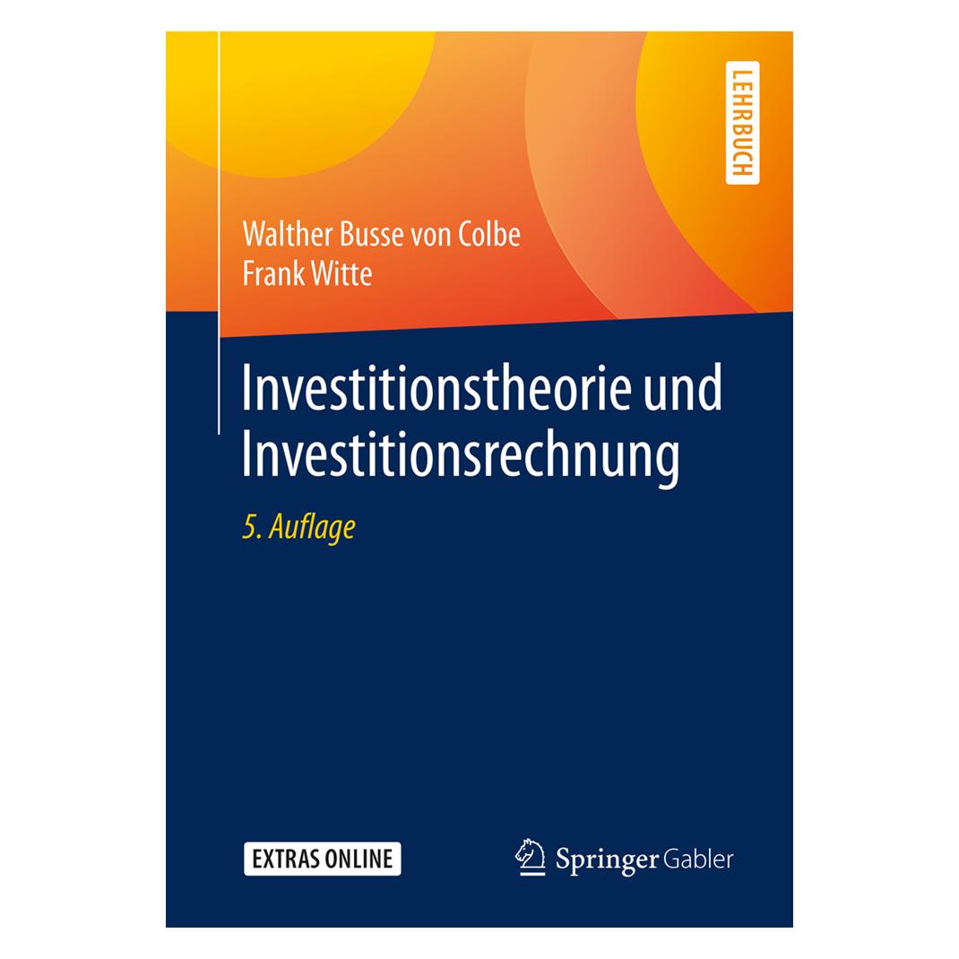Springer Investitionstheorie und Investitionsrechnung (Deutsch, Softcover, Frank Witte, Walther Busse von Colbe) (9439985)