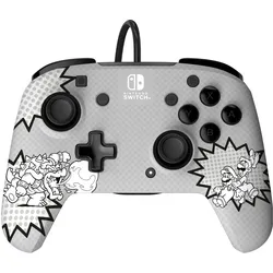 PDP Rematch Wired Controller (Switch, Switch OLED), Gaming Controller, Grau