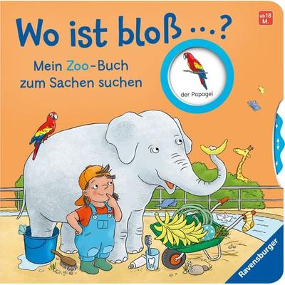 Wo ist bloß …? - Mein Zoo-Buch zum Sachen suchen, Gebundene Ausgabe von Kathrin Lena Orso, Ravensburger Verlag GmbH
