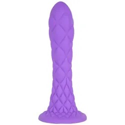 Silexd, Dildo, Dreamy Dildo Fantasy Flüssigsilikon Thermoreaktiv Violett 18,5 Cm