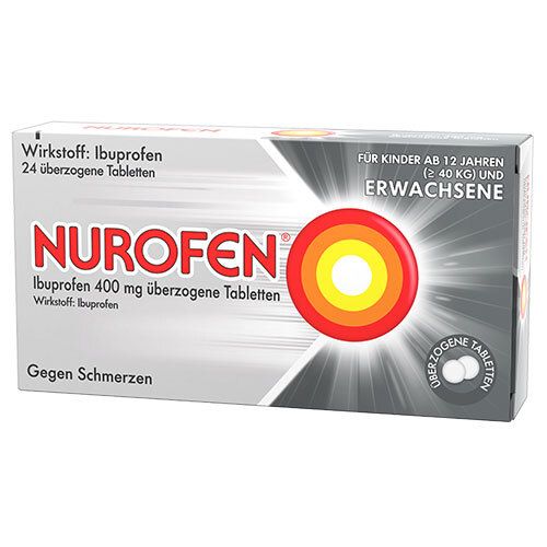 Nurofen Ibuprofen 400 mg überzogene Tabletten 24 St Überzogene