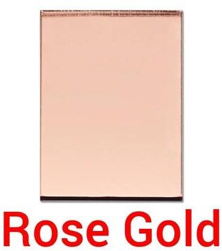Uplift Picks Acrylic Mirror Bathroom Sign Stickers Restroom Door Sign Set rose Gold