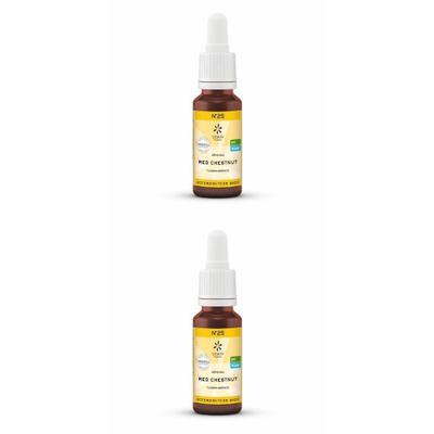 Bachblüten No.25 Red Chestnut Bio 2x 2x20 ml