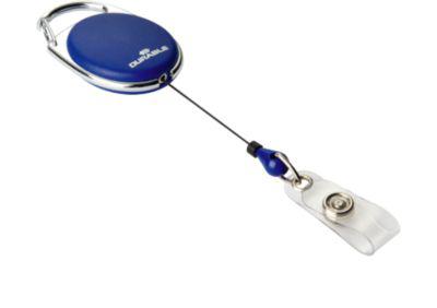 Ausweishalter Jojo Style, mit Druckknopf-Schlaufe, ohne Kartenhalter, 10 Stück, blau
