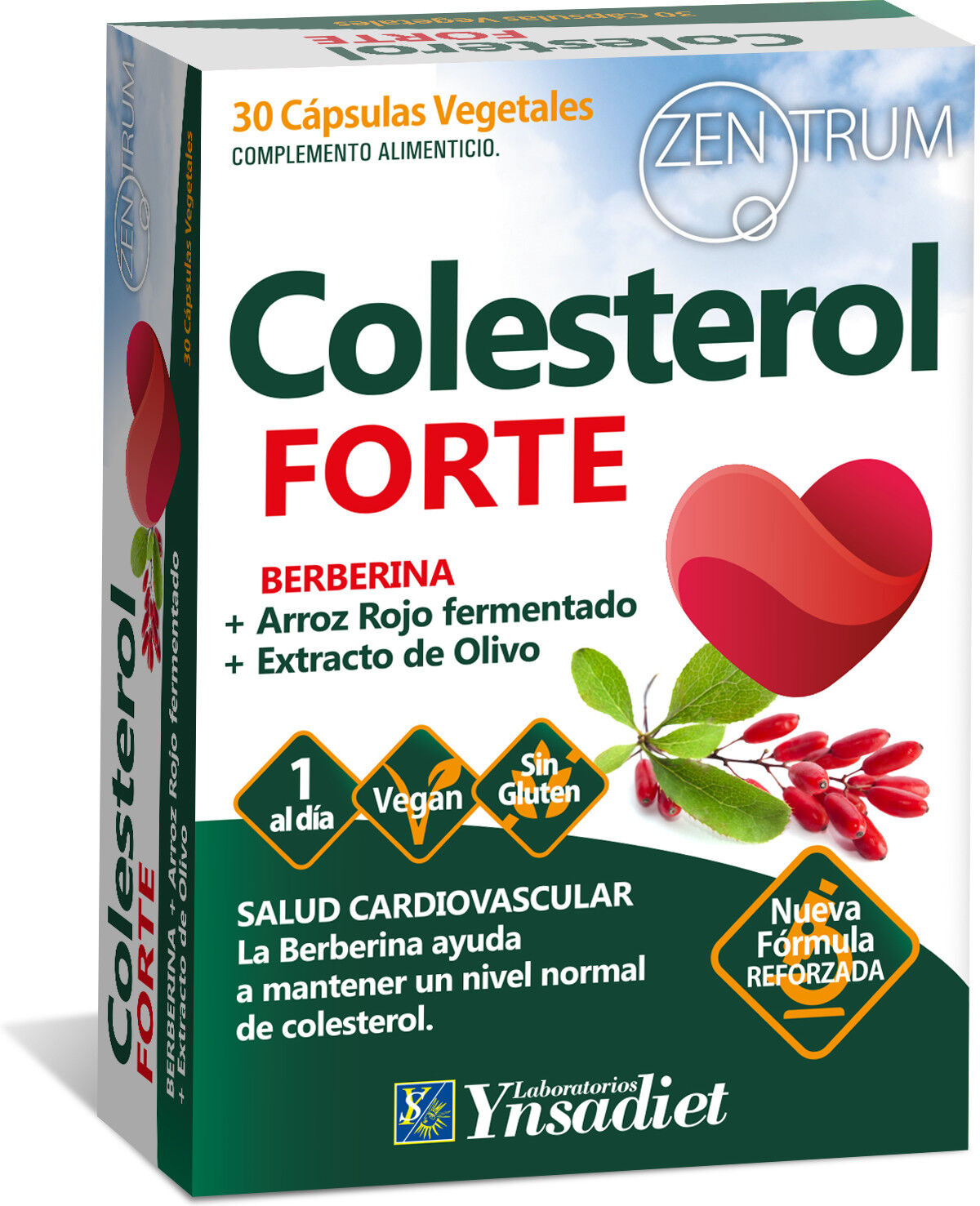 Ynsadiet Zentrum Cholesterol Forte 570 mg 30 Capsules