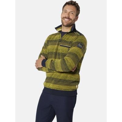 Sweatshirt BABISTA "Sweatshirt HERMOSI", Herren, Gr. 4XL, gelb (gelb gestreift), Sweatshirts Sweatshirt
