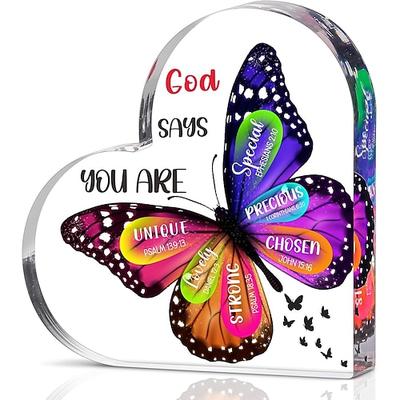 Christliche Geschenke für Frauen, kleine Aufmerksamkeiten für Teenager und Mädchen – Schmetterlinge, inspirierende religiöse Geschenke für Mutter, Ehefrau, Schwester, Freundinnen, Kolleginnen,
