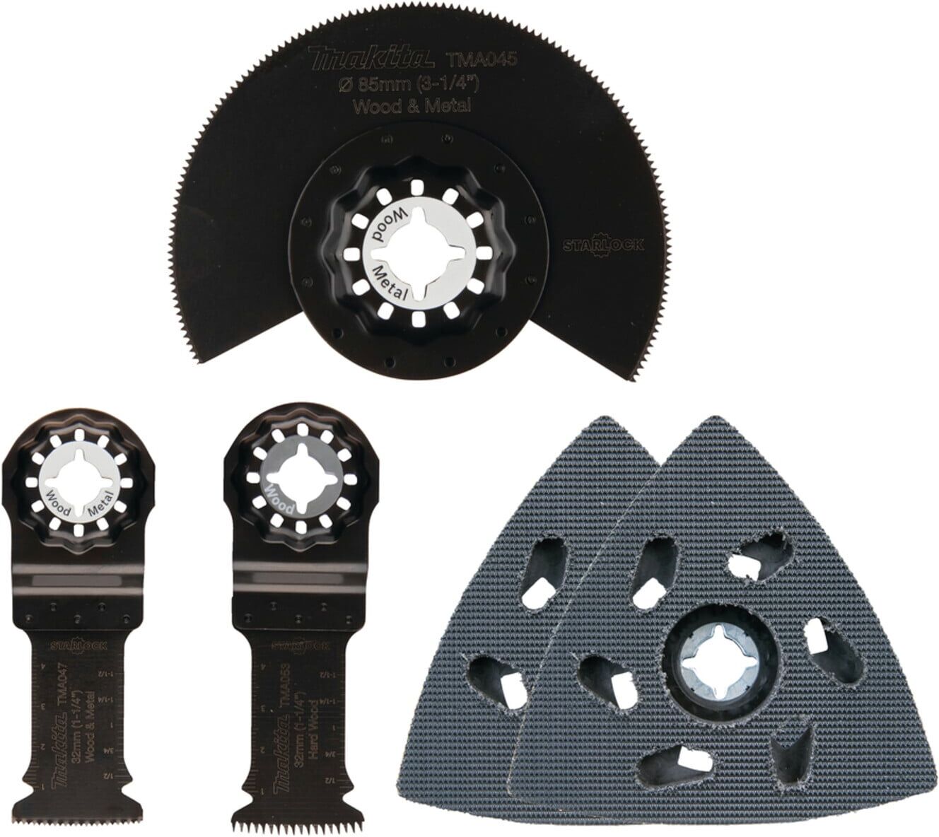 Makita Schreinerset 5-teilig mit Hobel, Säge, Zange, Hammer und Maßband, B-67511)