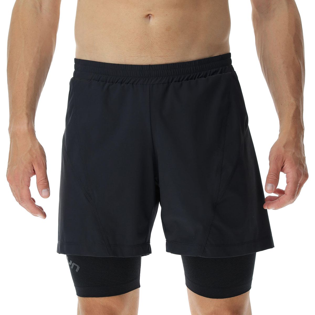 Uyn MAN Running Exceleration OW Performance 2IN1 Short black/cloud (B646) XXL O102343-B646-XXL