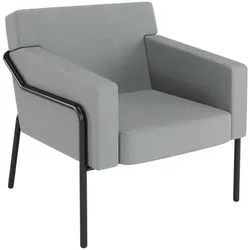 meet Sessel »meet - Medso L« Modell T Stoff grau, 40.6 cm