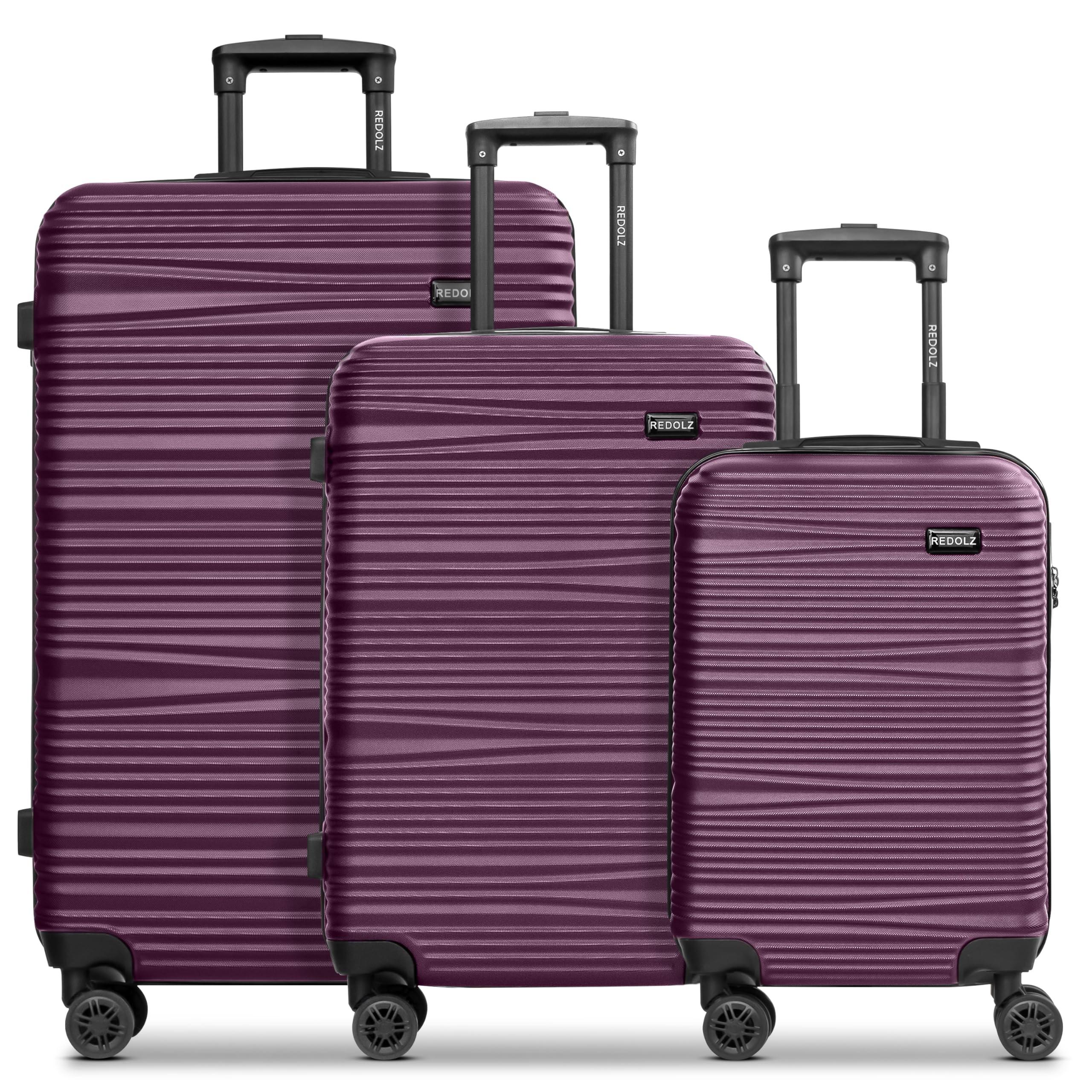 3-teiliges Trolley-Set Burgunder Rot