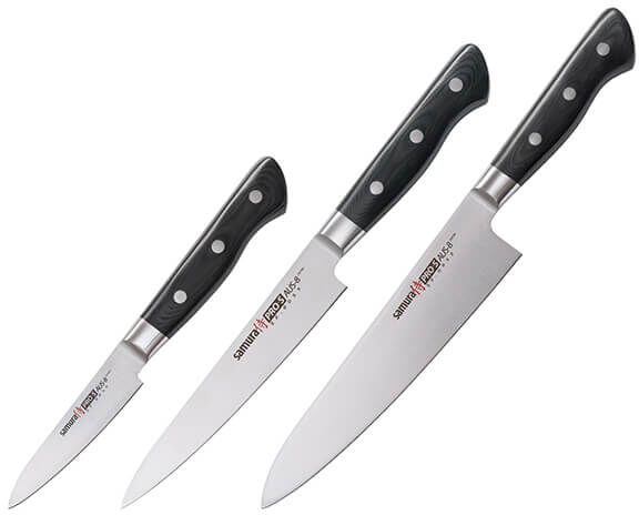 Samura PRO-S Set of 3 Kitchen Knives