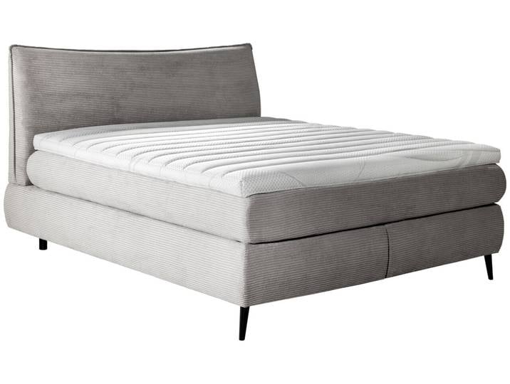 Esposa Boxspringbett BOSA, grau, Stoff