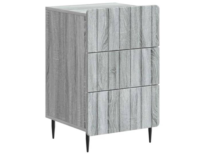 Makastle Nachttisch Graues Sonoma 43 x 41 x 68 cm Holzwerkstoff