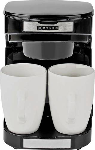Butler 16100129 Kaffeemaschine Schwarz, Silber