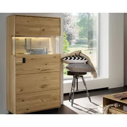 Massivholz »Arosa« Vitrine Anschlag rechts