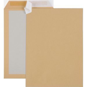 Bong Versandtaschen braun, B4, ohne Fenster, haftklebend, aus Papier, 100 Stück