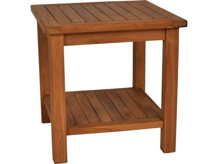 MiaMöbel Teak Beistelltisch Massivholz Teak Modern