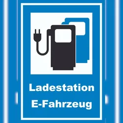 HB-Druck Ladestation Elektrofahrzeuge Schild A6 (105x148mm)
