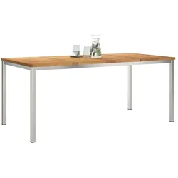 vidaXL, Gartentisch + Balkontisch, Alrondorf (Teakholz) (180 x 90 x 75 cm)