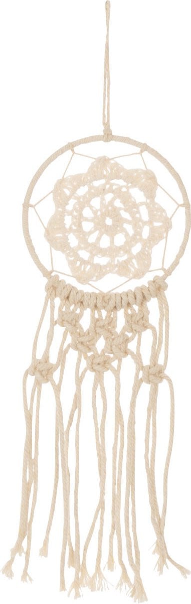 J-Line Macrame Dromenvanger - Katoen - Ecru - Small