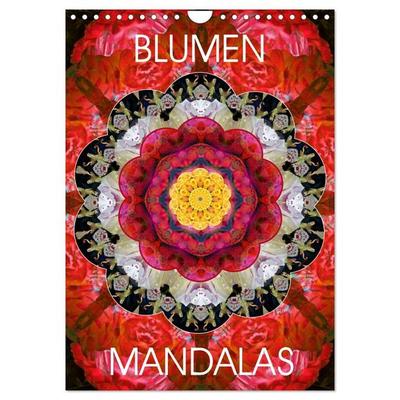 BLUMEN MANDALAS (Wandkalender 2027 DIN A4 hoch), CALVENDO Monatskalender