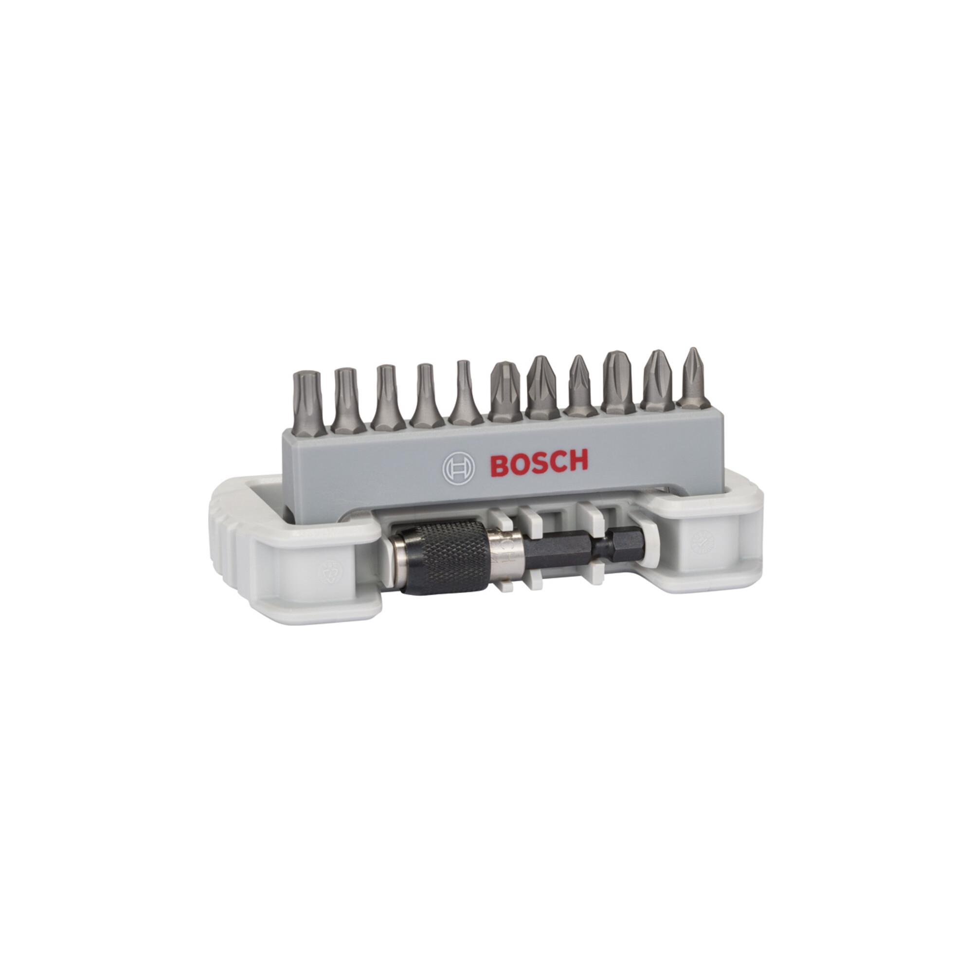 BOSCH 11‑tlg. Extra Hard Kompaktes Schrauberbit-Set mit Bithalter (2607017578)