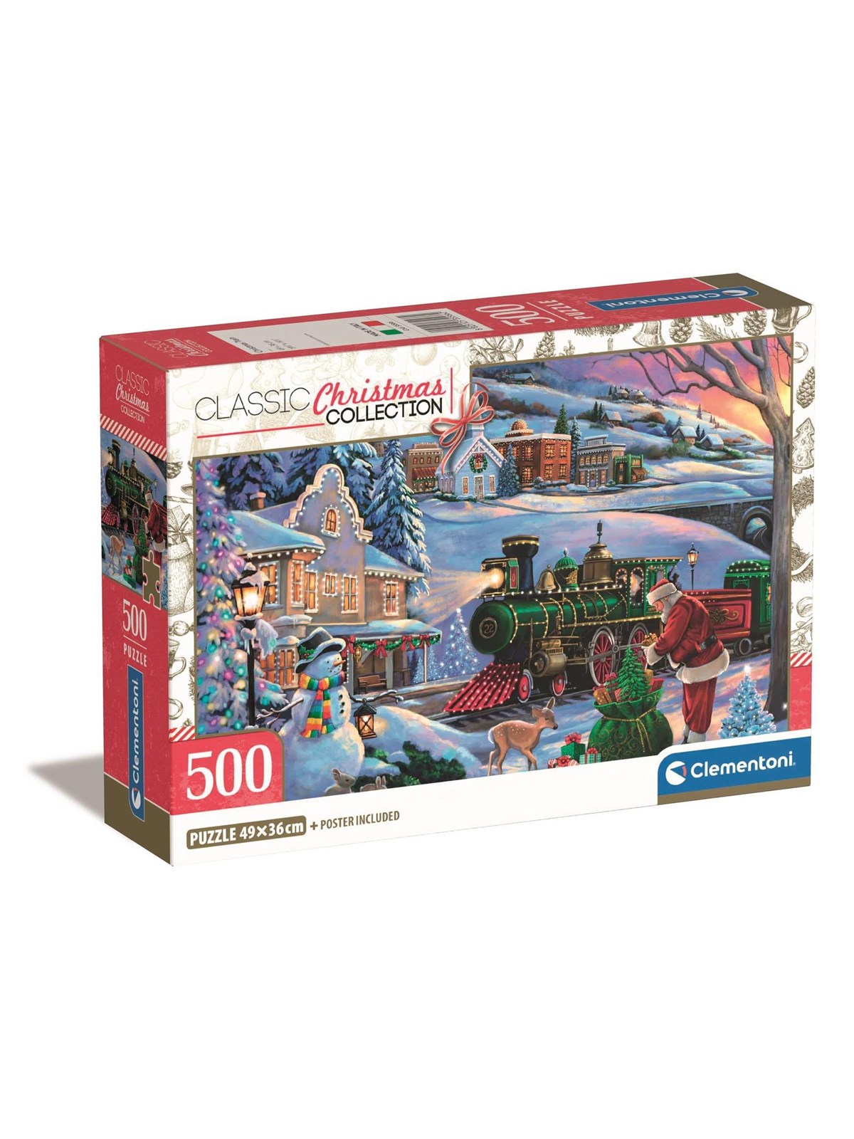 Clementoni Puzzle HQC Xmas Train, 500-teilig 2D Puzzles
