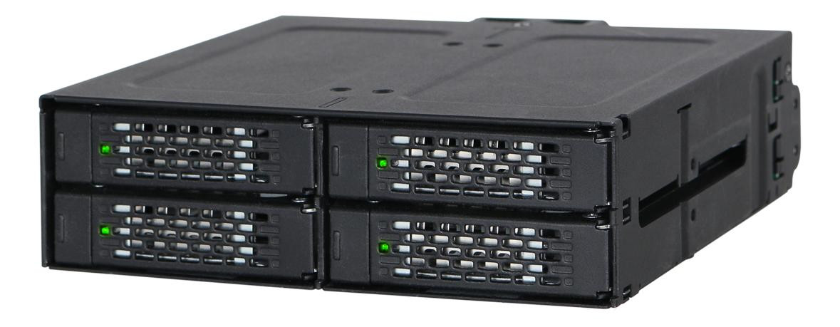 Icy Dock MB607SP-B Backplane 4x6,3cm SATA III in 1x5,25 inch HDD/SSD zwart