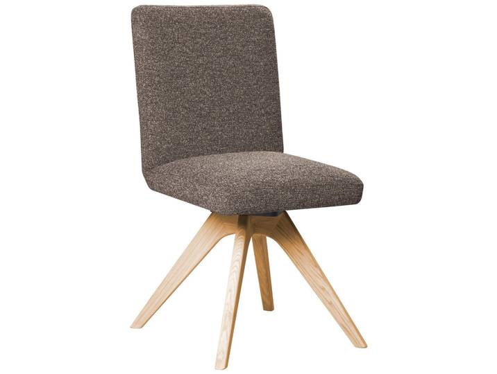 Linea Natura Stuhl, Braun, Holz, Textil, Eiche, vollmassiv, eckig, 47x89x60 cm, Esszimmer, Stuhl, Esszimmerstühle