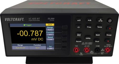 VOLTCRAFT VC-655 BT Tisch-Multimeter digital CAT I 1000 V, CAT II 600V Anzeige (Counts): 55000