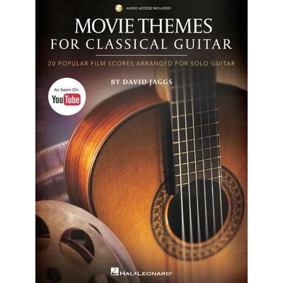 Movie Themes for Classical Guitar - 20 Popular Film Scores Solo Guitar Sheet Music Book with Tab and Online Audio Film Score Arrangements for Students