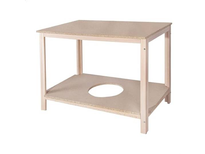 ARANAZ S.L. MANUFACTURAS DE LA MADERA Rechteckiger Couchtisch, ohne Lackierung, Buchenholz, 140 x 80 x 75 cm, Braun