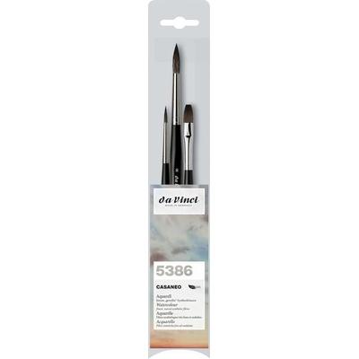 da Vinci Pinselset CASANEO für Aquarell, 3er Set