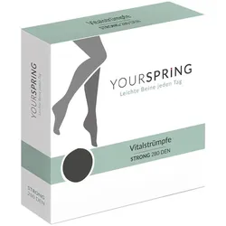 YOURSPRING strong blickdicht 280den AD 40/41 schw.