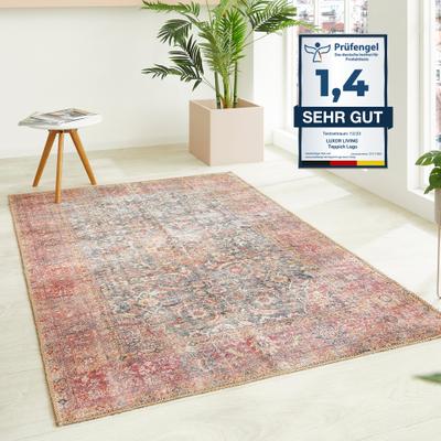 Teppich LUXOR LIVING "Lago", rot, B:80cm H:6mm L:150cm, Polyester, Teppiche, Teppich, faltbarer Teppich, modernes Design, waschbar, In- und Outdoor geeignet