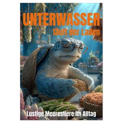 UNTERWASSER läuft der Laden - lustige Meerestiere im Alltag (Tischkalender 2026 DIN A5 hoch), CALVENDO Monatskalender