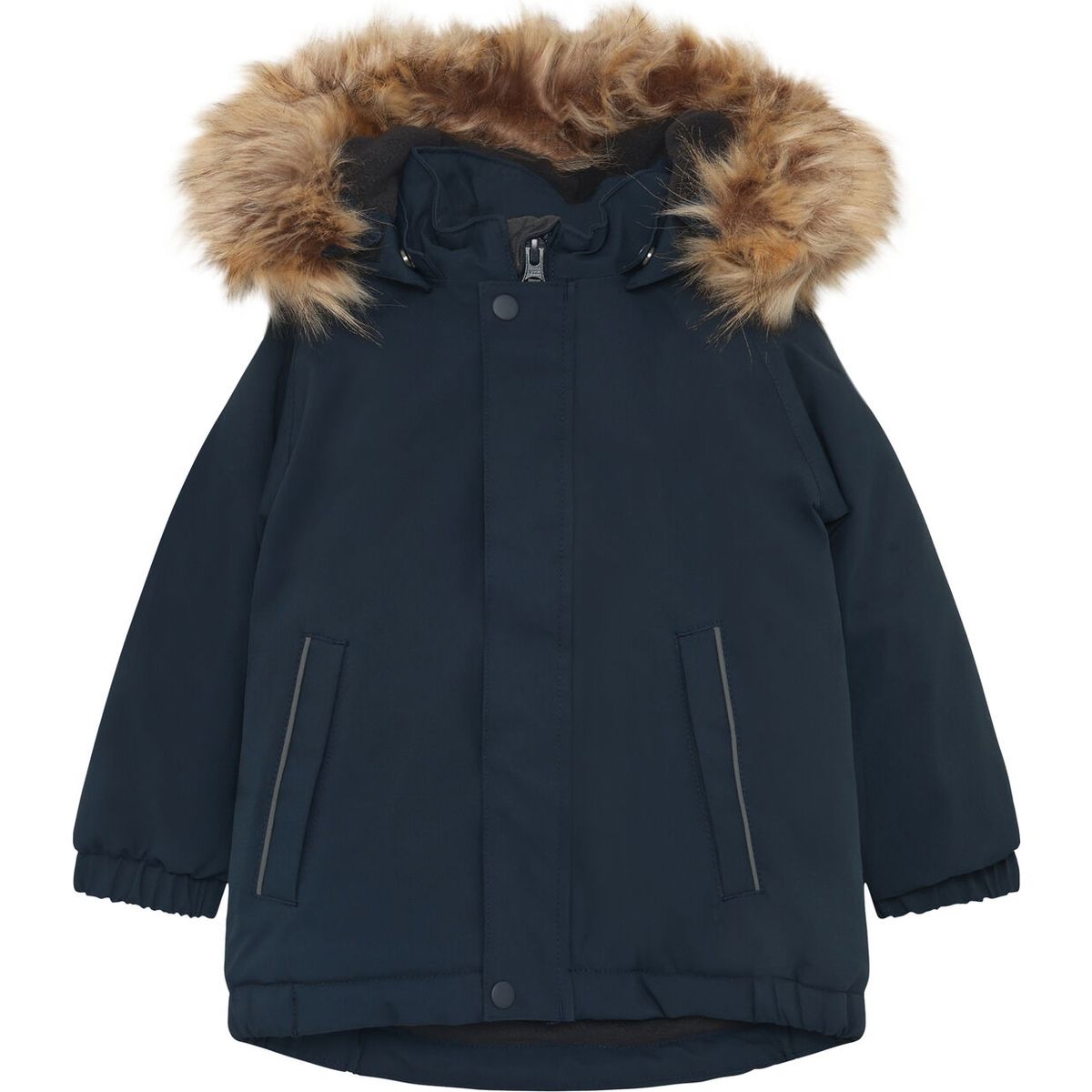 Color Kids Baby Parka W. Fake Fur 742717 total eclipse (7850) 104 742717-7850-104