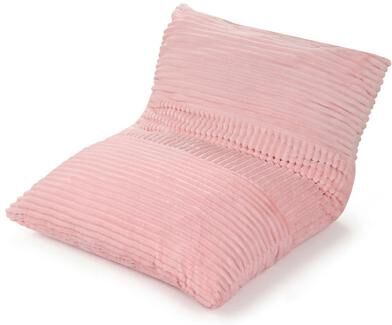 Costway 3-in-1 Large Bean Bag Chair with Comfy Corduroy Fabric-Pink