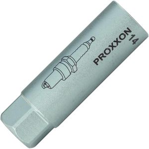 Proxxon Zündkerzenschlüssel 23553, Steckeinsatz, 14 mm Schlüsselweite, Zwölfkant, Aufnahme 3/8 Zoll