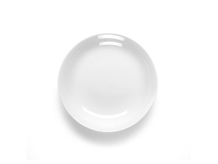 Assiette creuse en porcelaine blanc