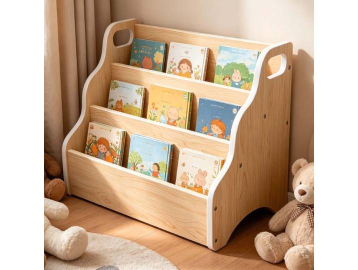 Relaxdays Table-bibliothèque pour enfant