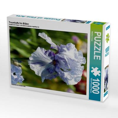 CALVENDO Puzzle Traumhafte Iris Blüten | 1000 Teile Lege-Größe 64x48cm Foto-Puzzle für glückliche Stunden